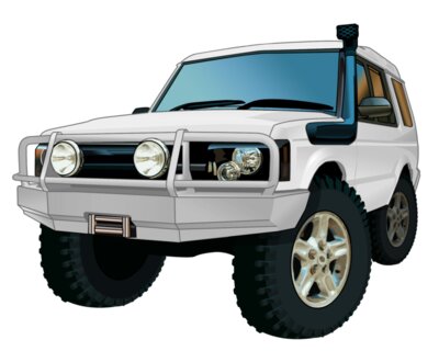 LAND ROVER DISCOVERY 3  WHITE 